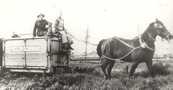 Horse-Drawn Explosives Wagons